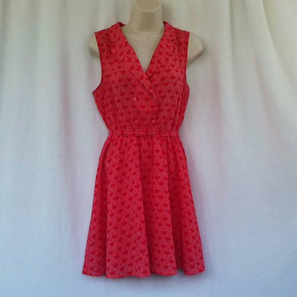 Cooperative dress Size S Orange pink flamingos - Picture 4 of 8